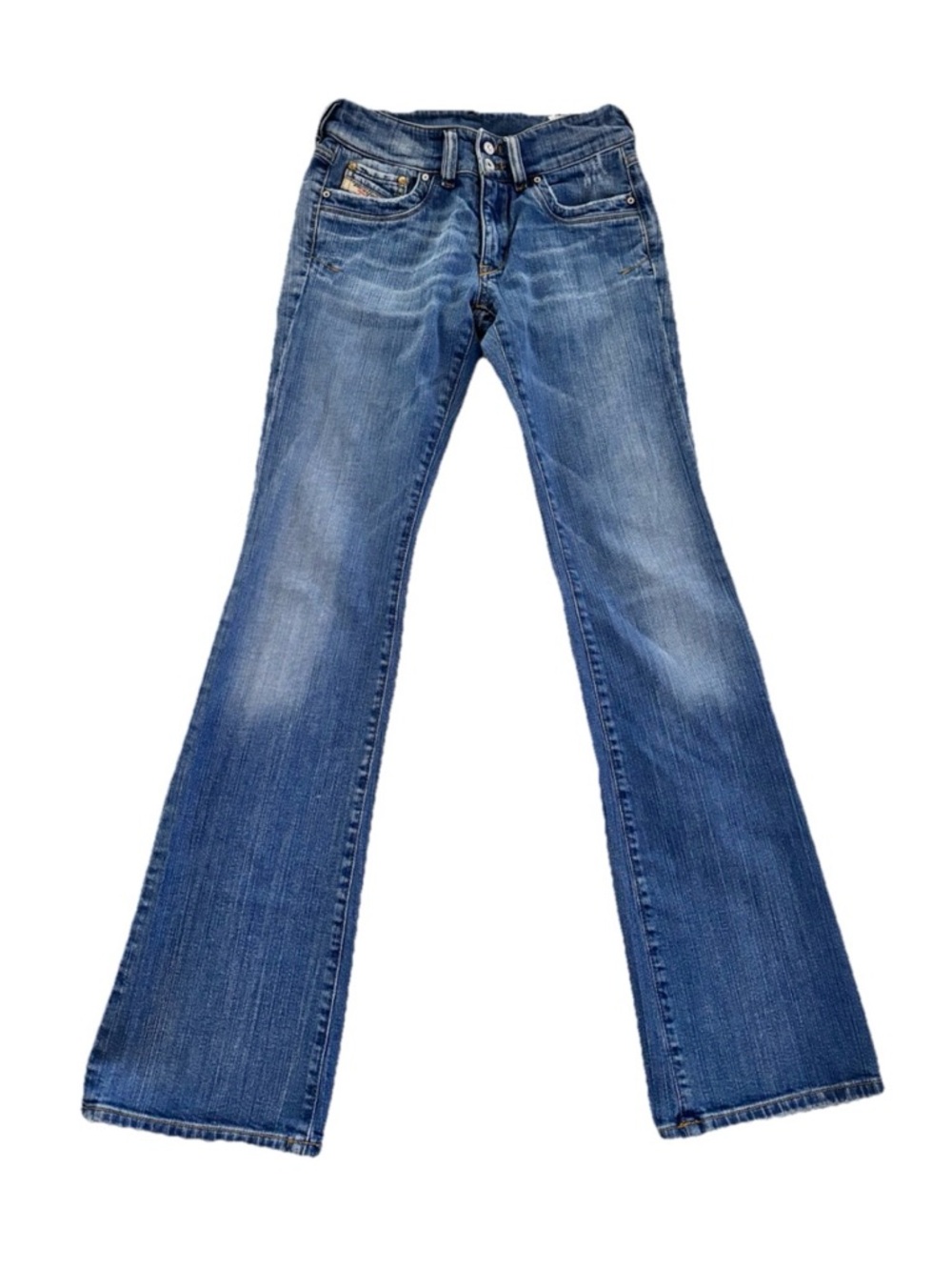 Vtg Y2K Diesel Industries Low Rise Bootcut “ Ronhar “ Jeans Size 25 X 32